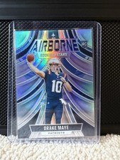 Drake Maye 2024 Panini Rookies & Stars Airborne #A-DME Silver (RC)
