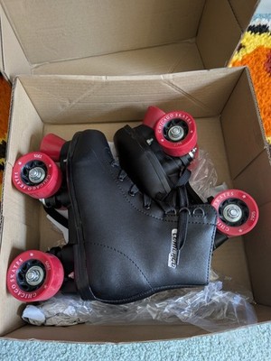 Chicago Youth Quad Roller Skates Black Size 3 New In Box