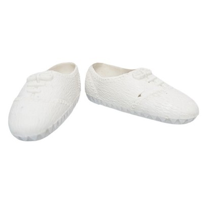Barbie Ken '60/70s Fashion Sneakers White Tennis Shoes Squishy Hong Kong Vtg