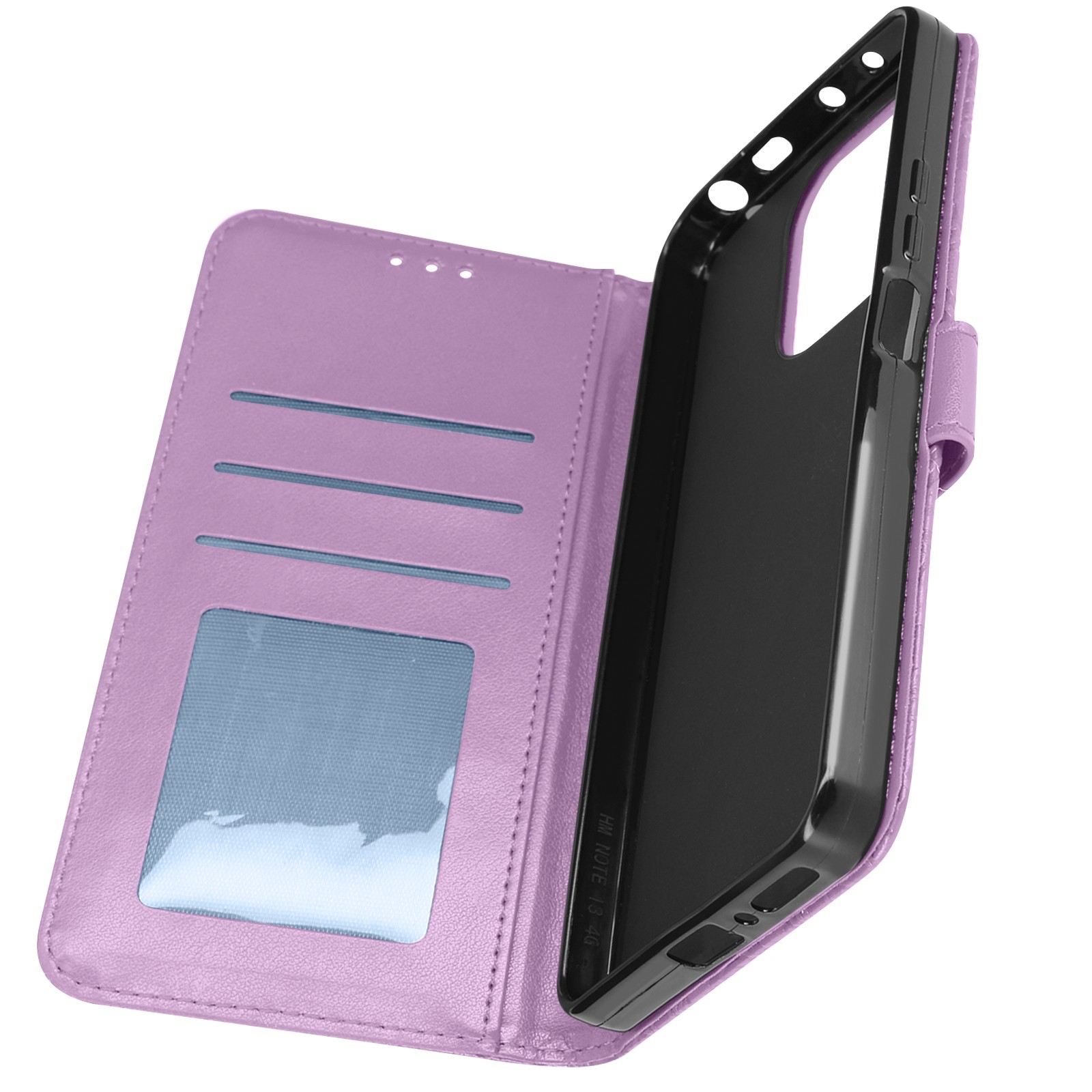 Coque violette Redmi Note 13 4G pour protéger l'écran et ranger ses cartes