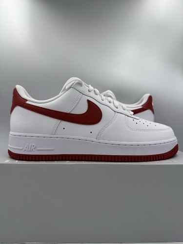 Nike Air Force 1 ‘07 White Dragon Red NBY BRAND NEW Size 10