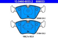1X ATE 13.0460-6033.2 Bremsbelagsatz Scheibenbremse FüR BMW