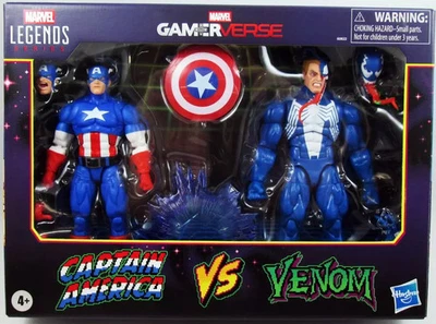 Marvel Legends - Captain America & Venom - Serie Hasbro (Gamerverse) - Photo 1/4