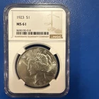 NGC 1923 MS61 Peace Silver Dollar 🇺🇸