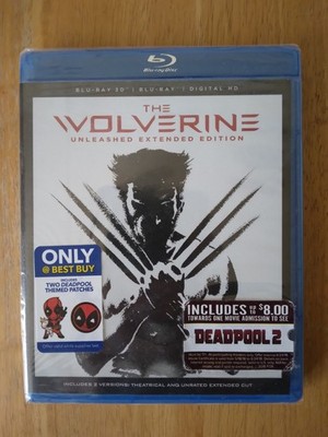 The Wolverine (Blu-Ray + Blu-Ray 3D, 2013) 3-Disc Extended Edition: New, Sealed
