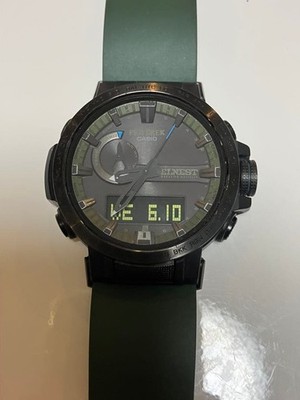 CASIO Pro Trek PRW-60ECA-1AJR Black Dial Tough Solar Radio-Controlled From Japan