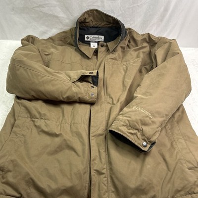 Columbia Sportswear Company Men's Brown Vented Full-Zip Jacket, Size 2XL Heavy