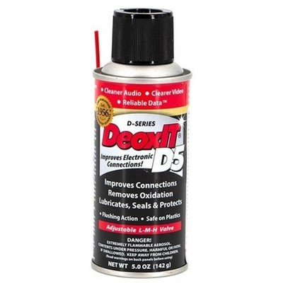 DeoxIT D5S-6 Kontaktreiniger 182 ml 5% mit verstellbarem Sprühkopf | Neu