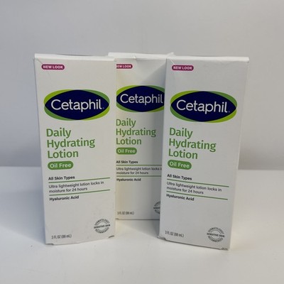 Cetaphil Daily Oil-Free Hydrating Lotion 3 fl oz   Lot of 3   NEW