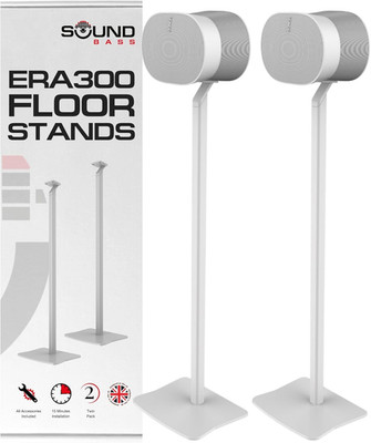 ERA300 Floor Stand, Premium Metal Design, Twin Pack (2Pcs), White, Compatible wi