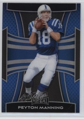 2025 Leaf Metal Blue Prismatic 7/49 Peyton Manning #140 HOF 13u1