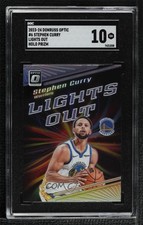 2023 Panini Donruss Optic Lights Out Holo Prizm Stephen Curry #6 SGC 10 GEM 9l4