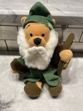 Disney Winnie The Pooh MBB Plush United Kingdom Santa Pooh 8  