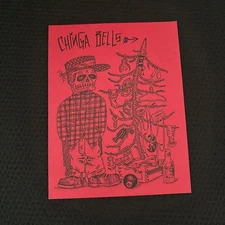 1992 SST RECORDS Holiday Promo Card VICTOR GASTELUM Art Two-Sided Mint