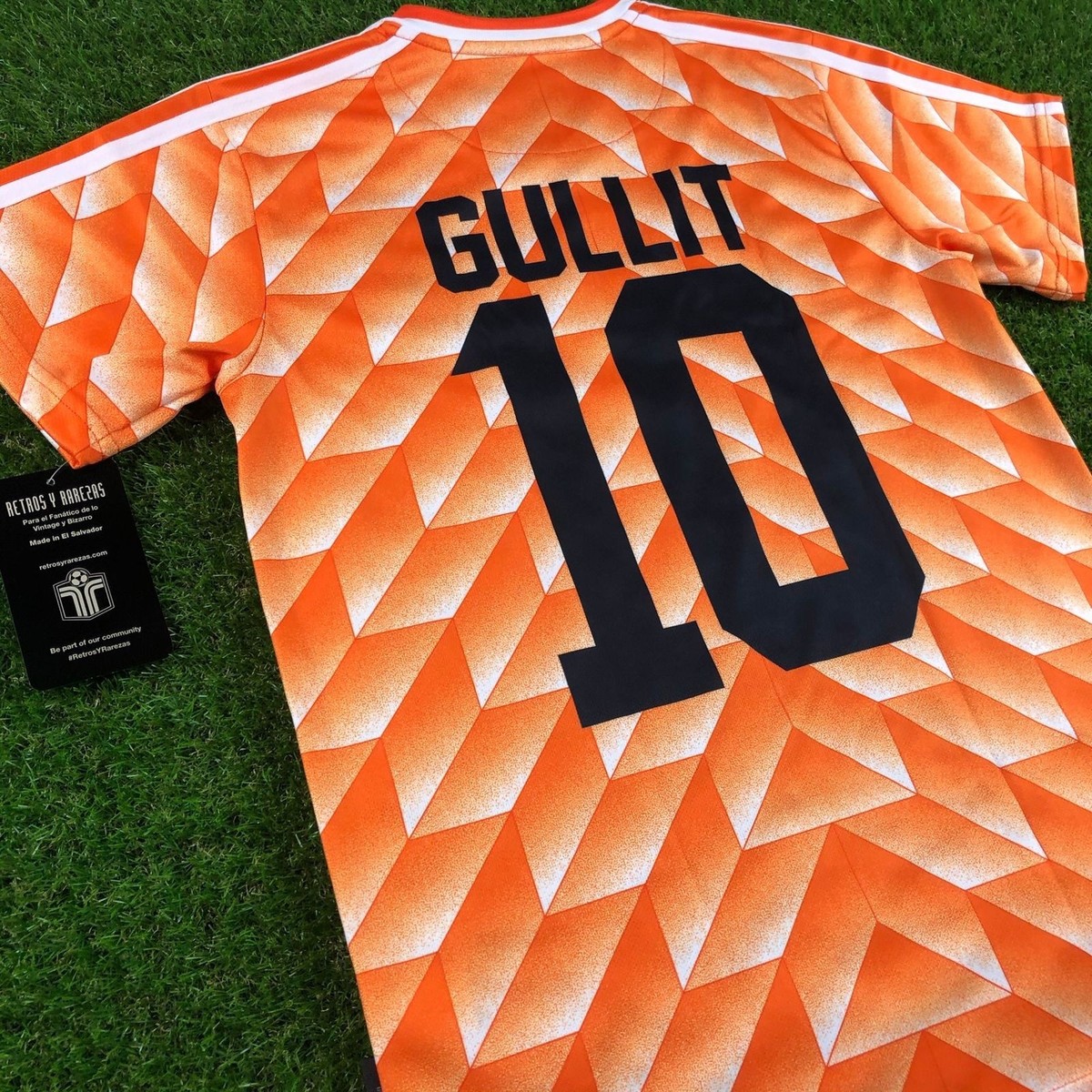 Classic Retro Netherlands Holland 1988 GULLIT 10 Football Shirt
