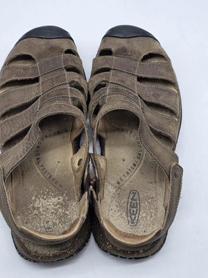 Keen Sandals Shoes Mens Size 10.5 Brown Leather Fisherman  display picture 1