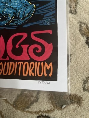 Billy Strings Poster Augusta GA 2 15-16 2022 Todd Slater 217/300