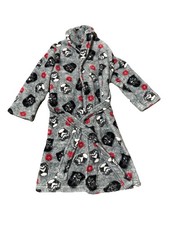 Kids Youth XS Robe Star Wars Darth Vader Storm Trooper Fleece Gray Black Belted