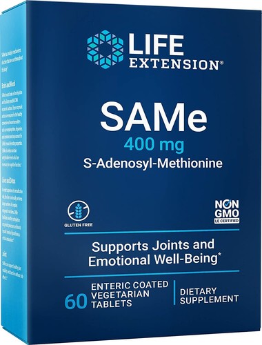 Life Extension Same 400mg (S-Adenosyl-Methionine) for Mood,Joint & Liver Support