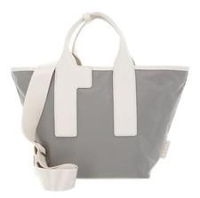 FURLA Piuma Tote Bag L Shopper Tasche Cenere + Ballerina grau creme