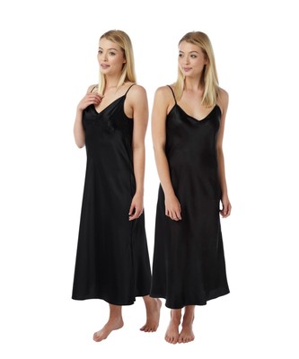 black satin nightdress