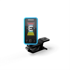 D'Addario Eclipse Headstock Guitar & Bass Tuner, Blue, PW-CT-17BU