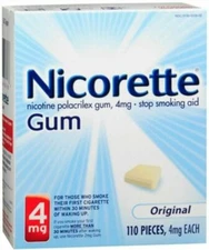 Nicorette 4mg Nicotine Gum 110 Pieces