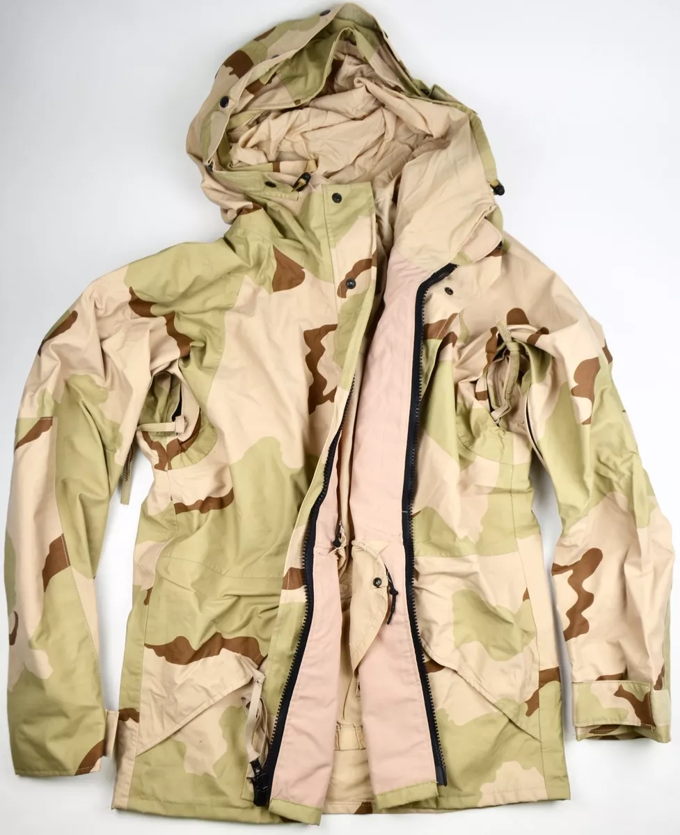 USGI Cold Wet Weather Gen 1 ECWCS DESERT Goretex Parka - Medium-Long