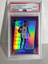 2022 Panini Chronicles Draft Picks OPTIC DYSON DANIELS /49 ROOKIE PSA