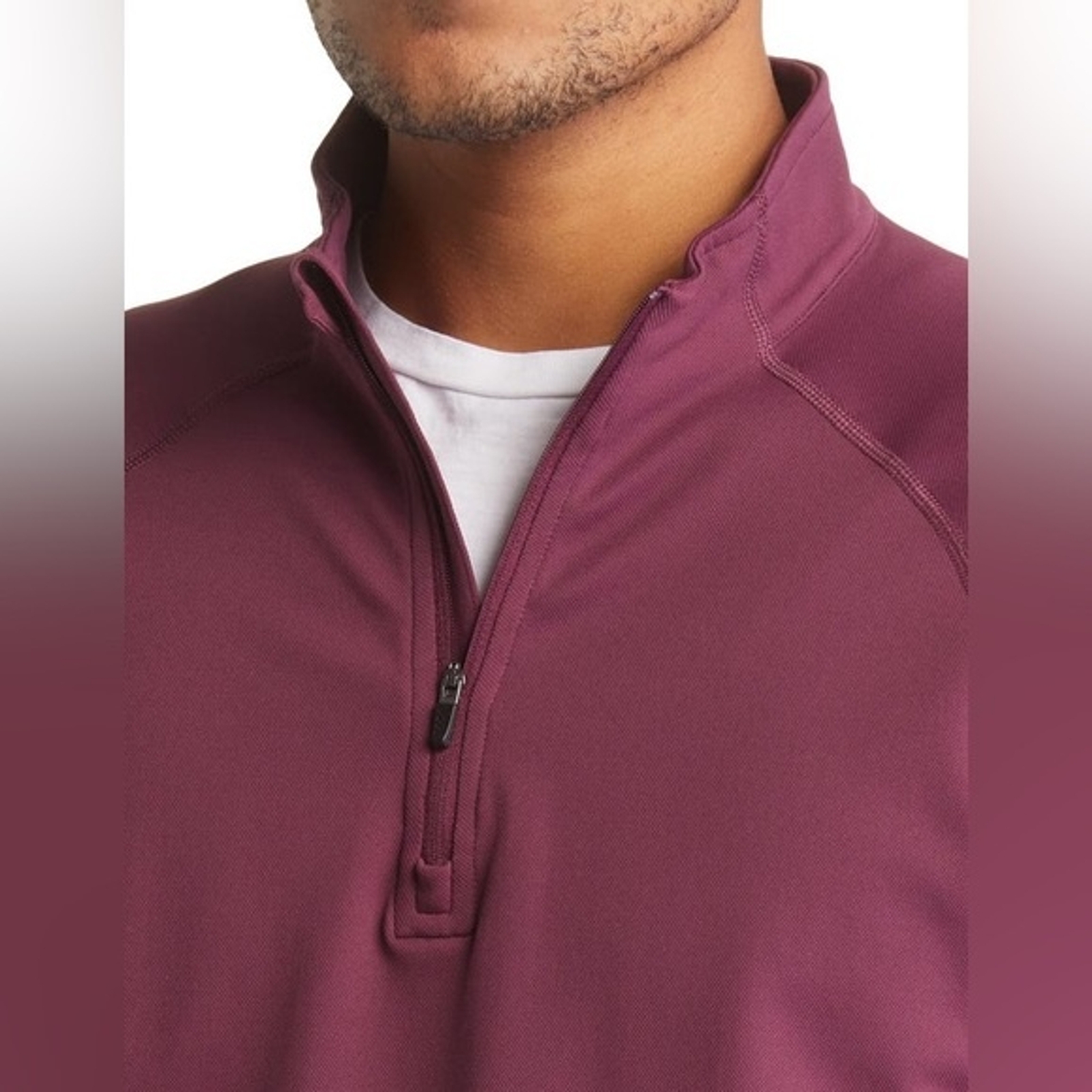 Rhone Session Quarter Zip Pullover Grape Wine Siz… - image 7