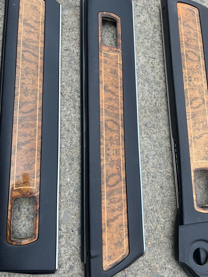 Jaguar XJ6 1989-1994 VANDEN PLAS PANEL DE PUERTA GENUINO JUEGO DE MOLDURAS DE MADERA DE LOS 4 OEM Foto 4 de 4
