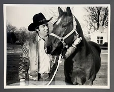 1984 Scott Tucker Rodeo Horse VTG Press Release Photo Charlotte North Carolina