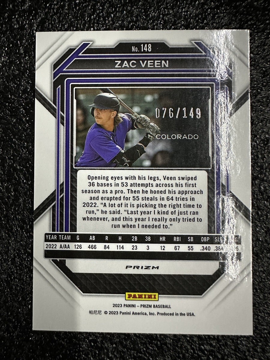 2023 Prizm Zac Veen Blue Prizm #148 #076/149 | eBay