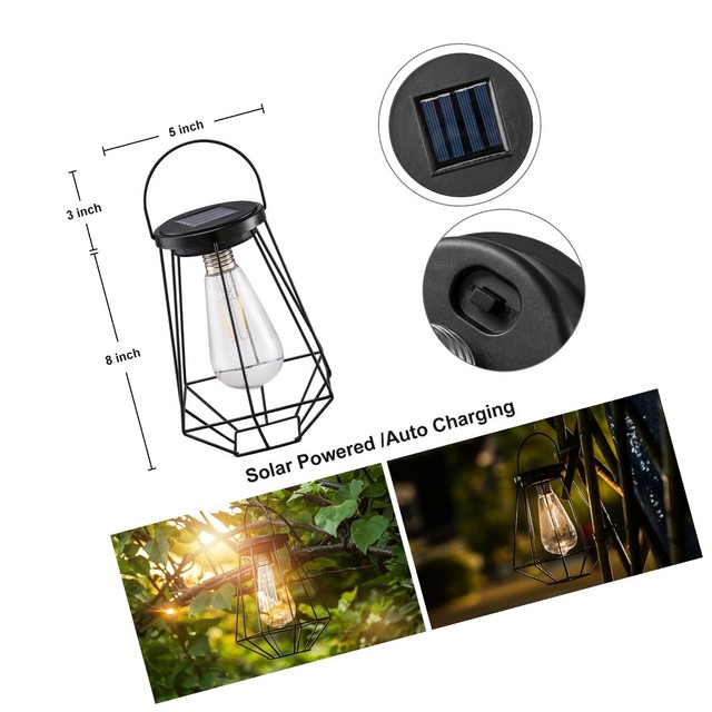 edison bulb solar lantern
