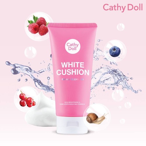 Cathy Doll White Cushion Facial Foam Cleanser Soft Skin Firming & Soothing 12X - Picture 9 of 10