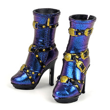 Rainbow Shadow High - Ainsley Slater - Trunk Show - Pair Blue Boots Shoes Only