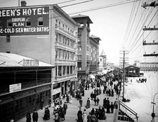 Atlantic City Boardwalk (1904) - 8.5" x 11" Reprint Photo