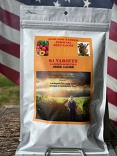 24,000 Seeds 61 Heirloom Varieties!  Non - Gmo Survival/ Garden Seed Cache