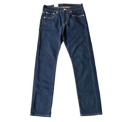 Levi's 513 SKINNY LEG ダークブルー Levis Mens 513 Slim Straight Fit Jeans Sz 28x30 Dark Wash Blue