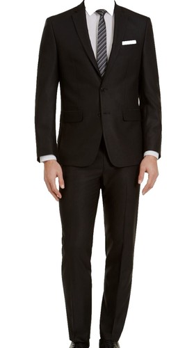 slim fit dress slacks Stain Shield Flat Front Stretch Dress Pant main image 0