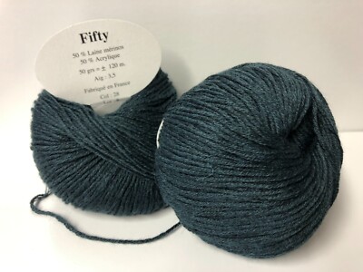 Lot De 10 Pelotes De Laine Mérinos Gris Anthracite - 50% Mérinos, Qualité France, Pour Tricot Et Crochet