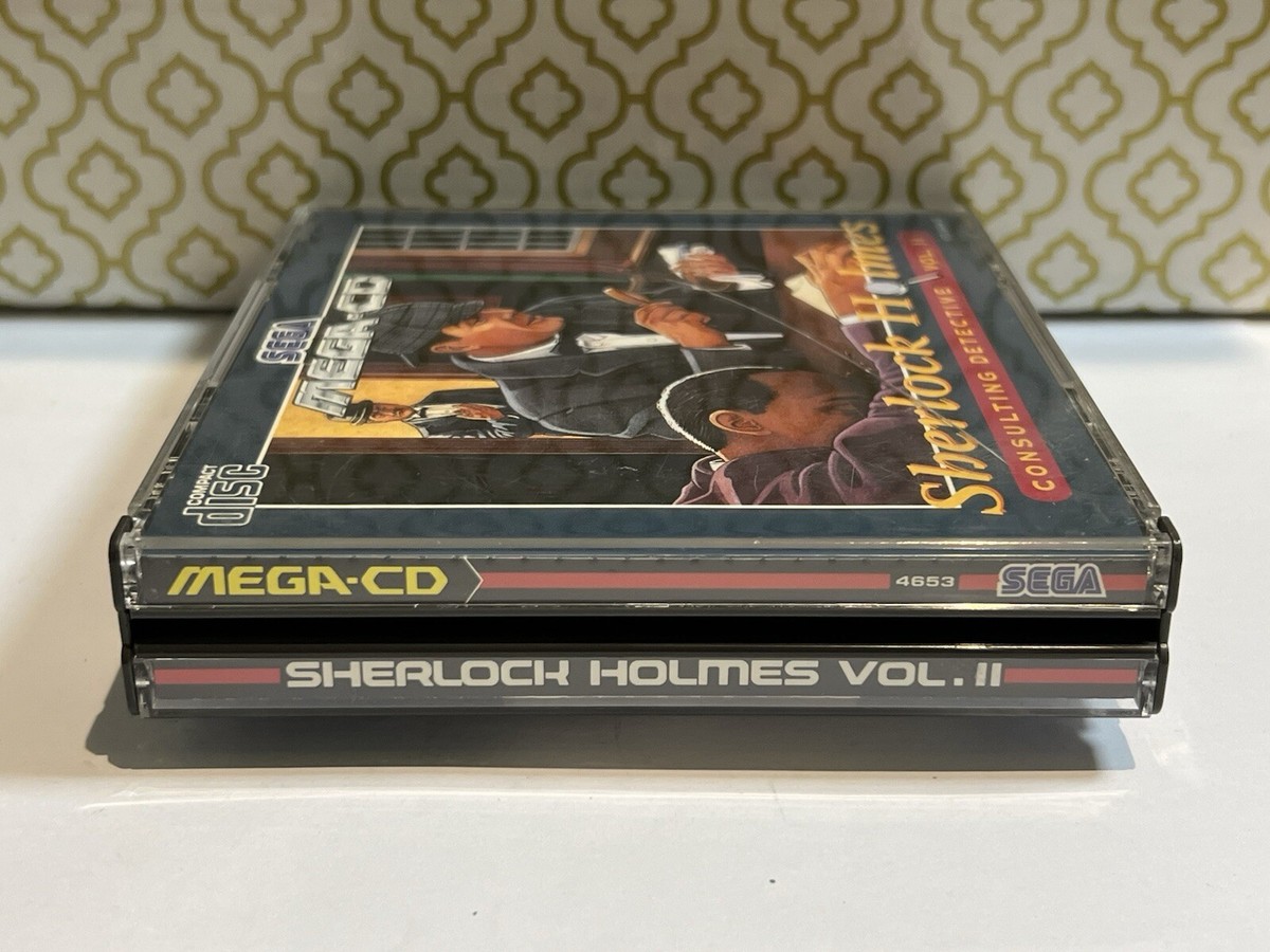Sherlock Holmes Vol 2 Sega Mega CD ,1993 Test&WorK Box and CD