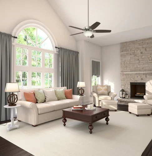 Hunter 52" Builder Deluxe Traditional Casual Ceiling Fan w/ Light and Pull Chain - Picture 12 of 30