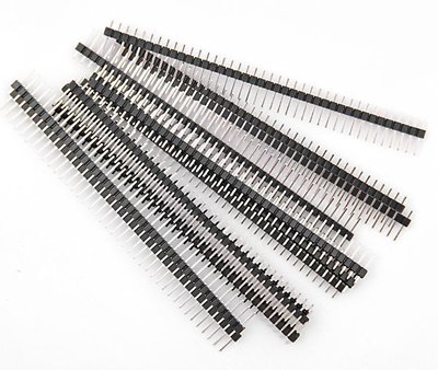 10 pcs 1x40 Pin 2.54mm Single Row  Straight Male Pin Header Connector