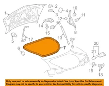 Chevrolet GM OEM 10-15 Camaro Trunk Lid-Weatherstrip Seal 22923286