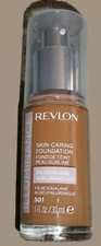 Revlon Illuminance Skin-Caring Liquid Foundation Makeup, Medium Coverage-501