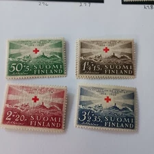 Finland 1938 Sc# B35-B38. MNHOG VF