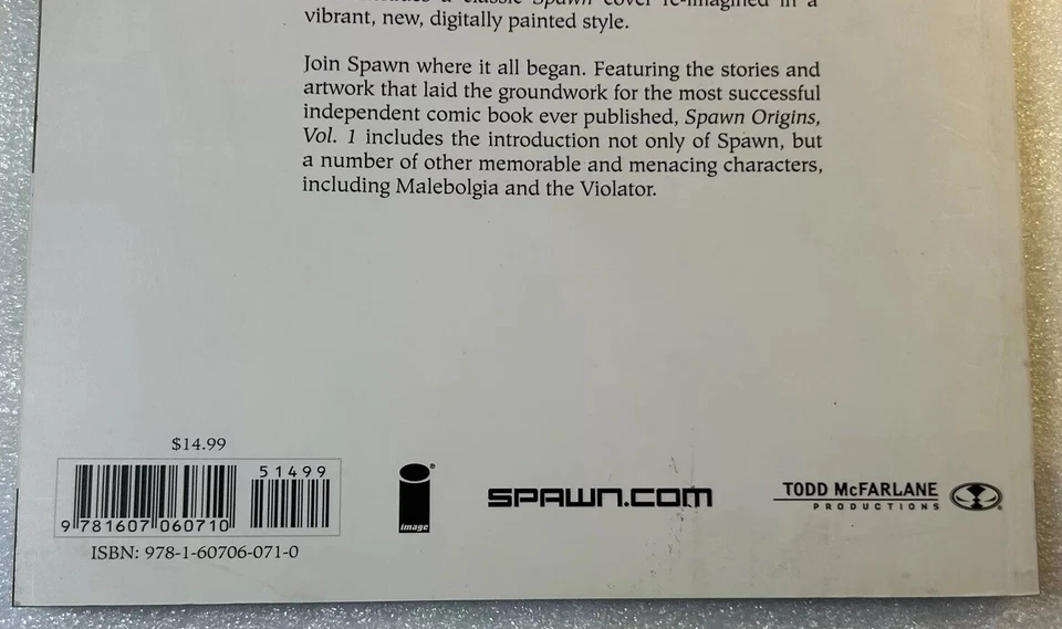 Cómics de imagen de Todd McFarlane 2016 Todd McFarlane Trade Prbck de Spawn Issues 1 a 6 Origins Vol 1 Foto 4 de 4