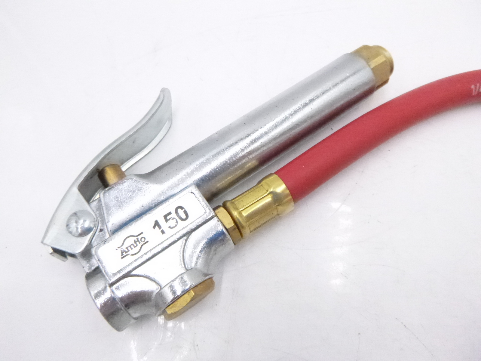 Amflo Air Tire Inflator with Gauge 150 RET 12" Heavy Duty Rubber Hose