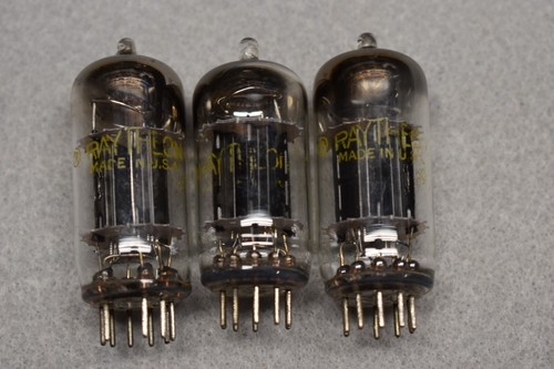 12AU7 ECC82 Raytheon Récepteur Audio Guitare Préamplificateur Tubes à Vide Testé Trio